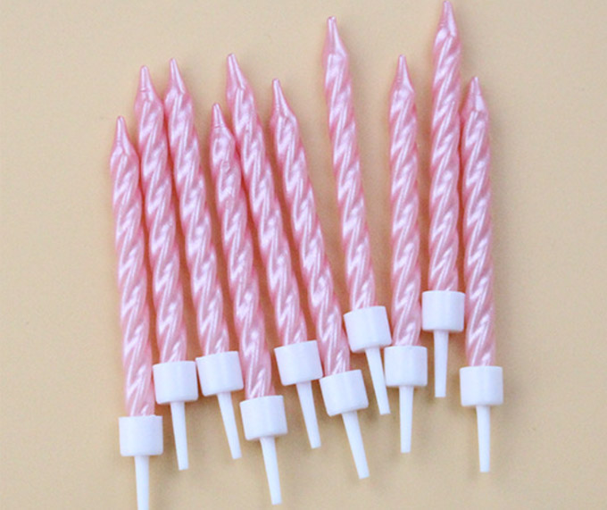 Threaded candle